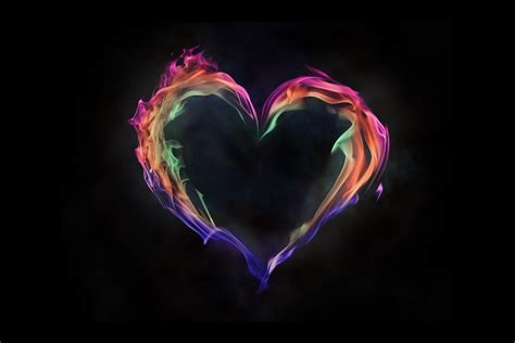 Flame Artistic Heart Love 5k, HD Artist, 4k Wallpapers, Images ...