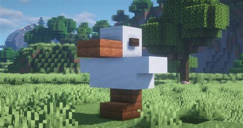 A Simple Duck Statue : Minecraftbuilds Minecraft Horse, Minecraft ...