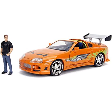 Jada The Fast & the Furious 1:24 Scale Orange Toyota Supra Diecast Car ...