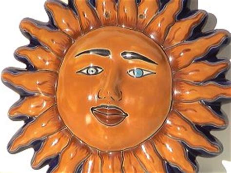 Medium-Sized Talavera Ceramic Sun Face
