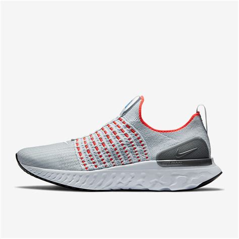 Nike React Phantom Run Flyknit 2 - Pure Platinum/White-Flash Crimson - Mens Shoes | Pro:Direct ...