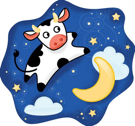 Cow Jumped Over The Moon Clipart | Free download on ClipArtMag