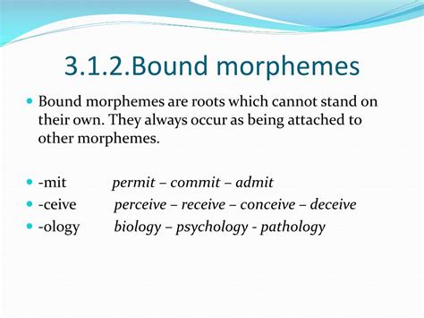 PPT - Types of morphemes PowerPoint Presentation, free download - ID:2318430