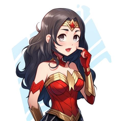 Premium AI Image | Wonder Woman cartoon character Generative AI