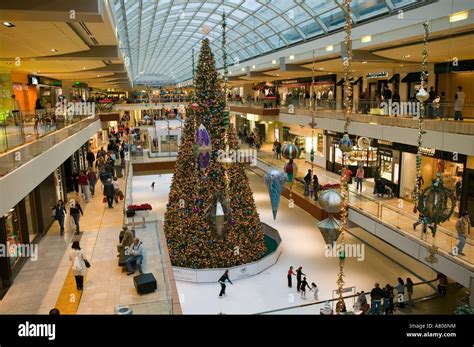 USA, TEXAS, Houston: Houston Galleria Mall Christmas Tree / Ice Stock Photo, Royalty Free Image ...