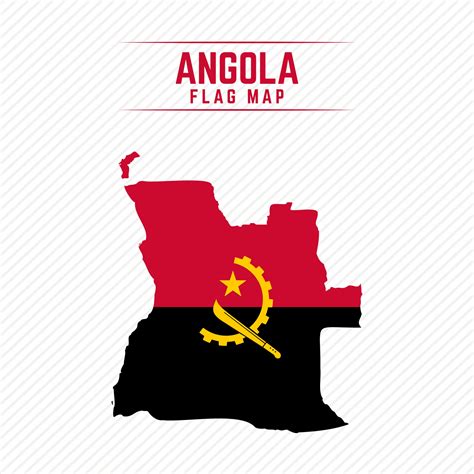 Flag Map of Angola 2400698 Vector Art at Vecteezy