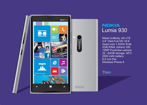 Nokia Lumia 930 Render, Created by Victor Cao; Specs Included! | Concept Phones