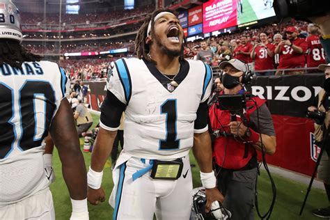 Cam Newton's 1st Touchdown in His Return to the Carolina Panthers Says ...