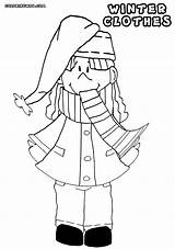 Winter Scarf Coloring Pages  Nation sketch template