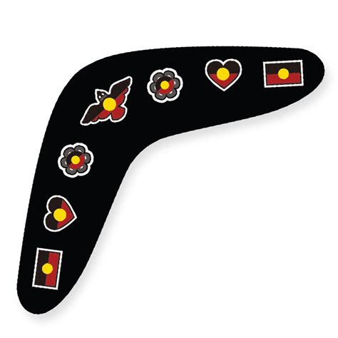 Indigenous Designed Aboriginal Flag Stickers - Pack of 72 - CleverPatch ...