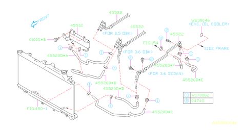 Subaru Outback Engine Coolant Pipe - 45522AL01A | Ciocca Subaru ...