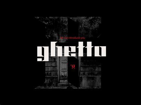 ghetto typeface by Teddy Htwe on Dribbble