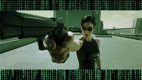 Handgun The Matrix Green Trinity HD wallpaper | movies and tv series ...