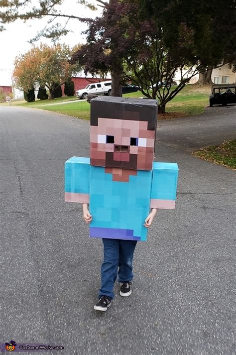 DIY Minecraft Steve Costume