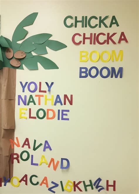 Chicka Chicka Boom Boom Classroom wall Chicka Chicka Boom Boom ...