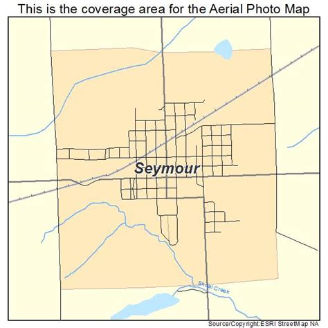 Aerial Photography Map of Seymour, IA Iowa