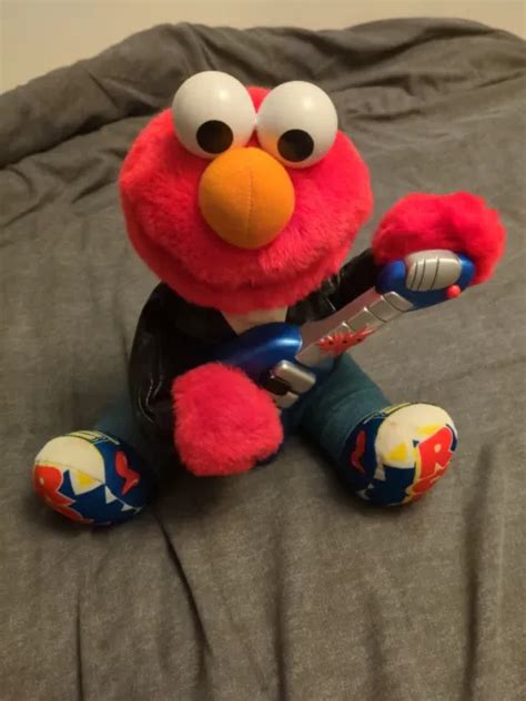 ROCK & ROLL Elmo Plush Sesame Street 1998 Tyco Soft Toy Rock N Roll £10.00 - PicClick UK