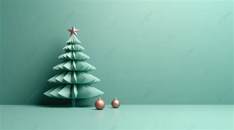 Minimalist Christmas Tree A Stunning 3d Rendered Wallpaper Background ...