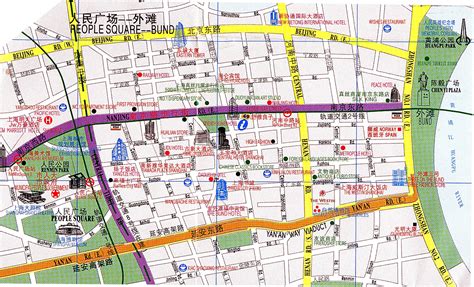 Shanghai Map, Map of Shanghai's Tourist Attractions and Subway