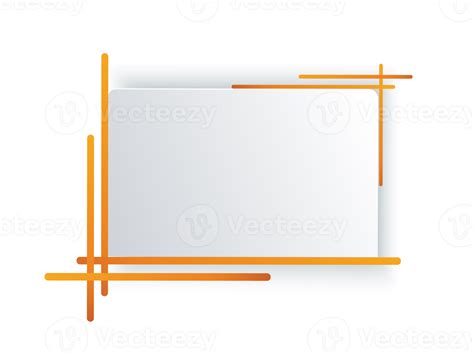 yellow frame template illustration 12414550 PNG