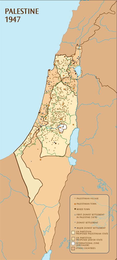 Palestine 1947 Map