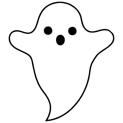 20 Best Halloween Printable Ghost Template PDF for Free at Printablee.com | Ghost template ...