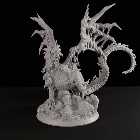 Ancient Time Dragon 3D Printed Fantasy Tabletop Miniature 28MM 45MM Dungeons and Dragons DND - Etsy