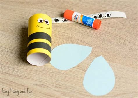 Toilet Paper Roll Bee Craft for Kids - Easy Peasy and Fun