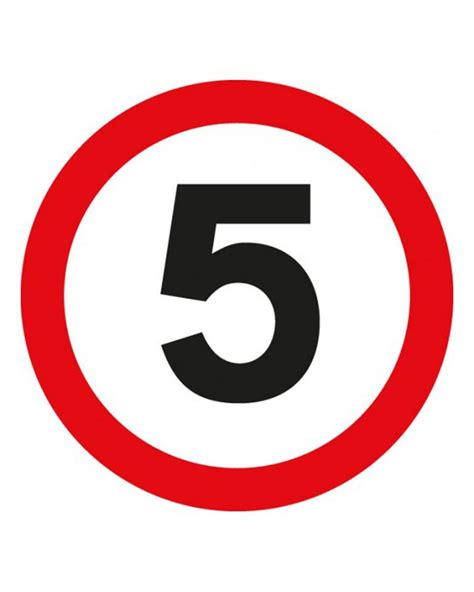 5mph Sign | From Aspli Safety