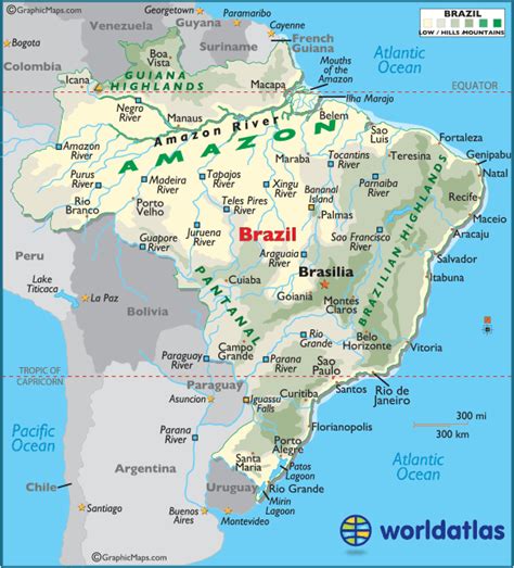 Brazil Maps & Facts | Brazil map, Map, Brazil