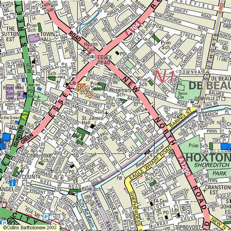 London Map Islington