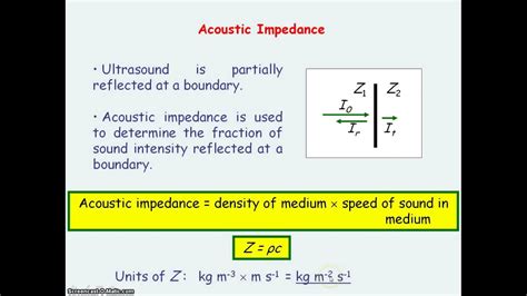 Medical Imaging 05 - Ultrasound Production & Impedance Matching - YouTube