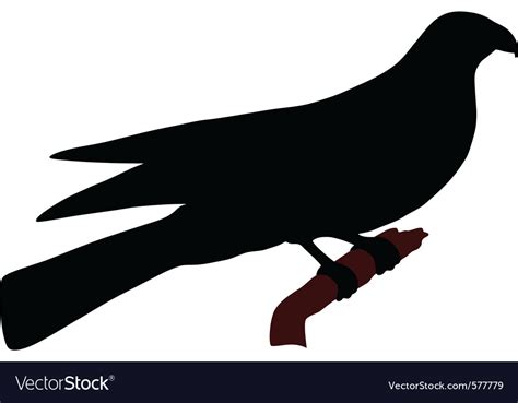 Falcon silhouette Royalty Free Vector Image - VectorStock