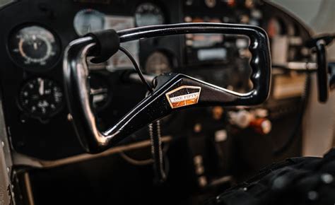 Steering wheel and dashboard of vintage airplane · Free Stock Photo