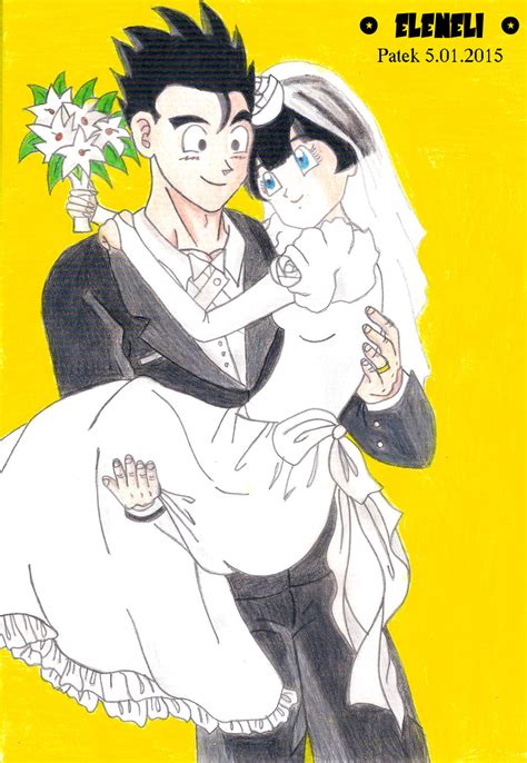 Gohan and Videl - wedding by eleneli on DeviantArt