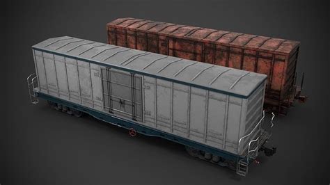 Railway Boxcar 3D model | CGTrader