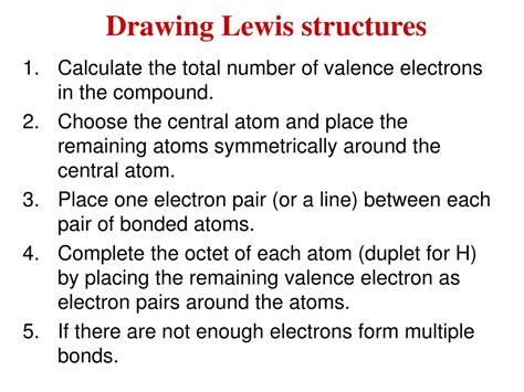 PPT - Drawing Lewis structures PowerPoint Presentation, free download - ID:529421