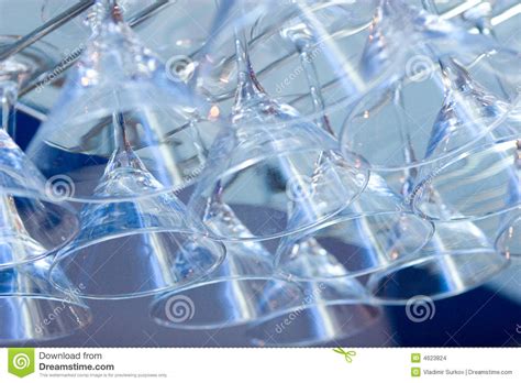 Glasses upside down stock photo. Image of tall, cleaning - 4623824