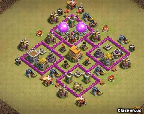 [Town Hall 6] TH6 War/Trophy base #94 [With Link] [5-2021] - War Base - Clash of Clans | Clasher.us