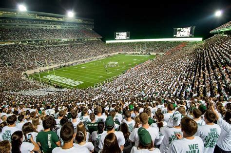 Stadium #GOGREEN | I MISS "EL" | Michigan state football, Michigan ...