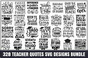 Funny Teacher Quotes SVG Bundle | Creative Market