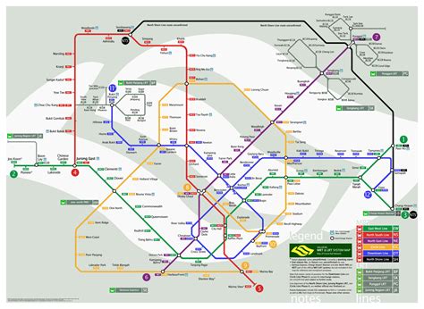 Singapore Rail Map - Dhoby Ghaut Singapore • mappery