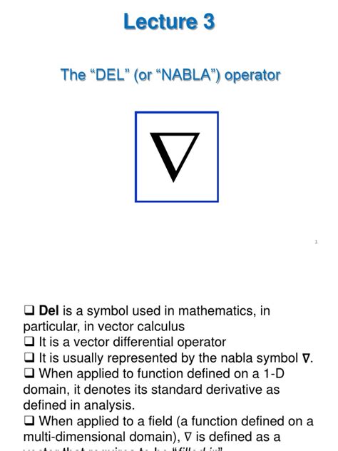 2014 Lesson3 Del Operator | PDF