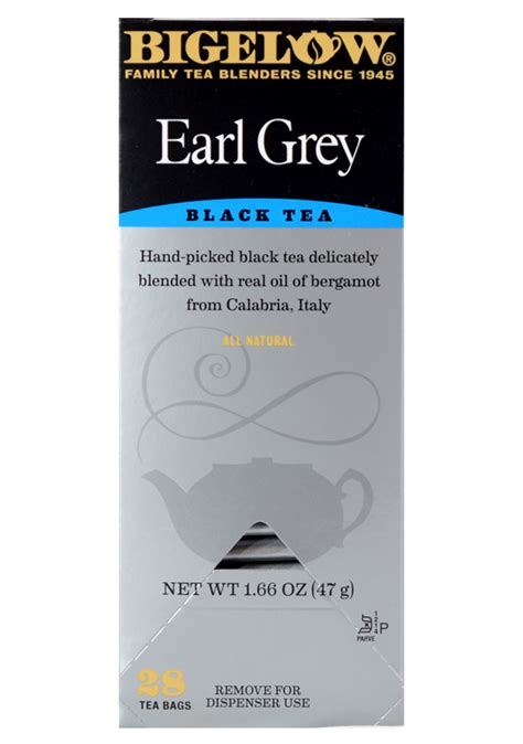 Bigelow Earl Grey Black Tea - Hill & Brooks Coffee and Tea Company, Inc