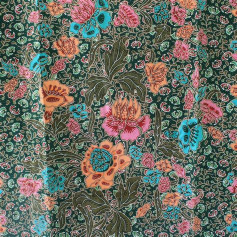 Green flowers pure cotton traditional Indonesian Batik | Etsy | Indonesian batik, Batik, Green ...