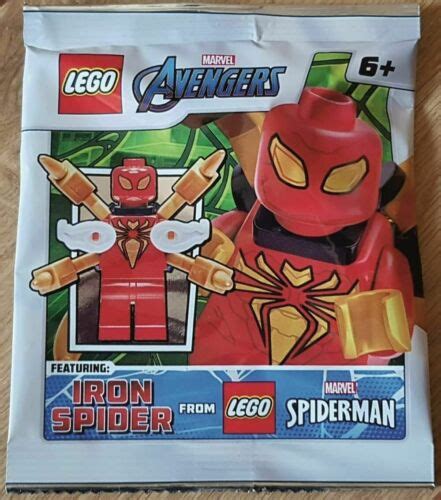 LEGO Super Heroes Avengers Infinity War Iron Spider Minifigure Plus ...