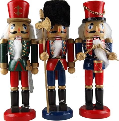 Traditional Wooden CHRISTMAS NUTCRACKER SOLDIER Decoration - 20cm (x1): Amazon.ca: Home & Kitchen