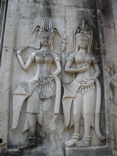 Apsara dancers at Angkor Wat, Phnom Penh Phnom Penh, Angkor Wat, Statuary, Cambodia, Greek ...