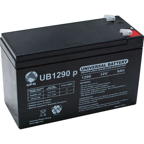 UPG Sealed Lead-Acid Battery — AGM-type, 12V, 9 Amps, Model# UB1290 | Northern Tool + Equipment