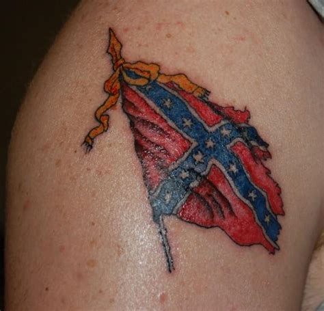 Confederate Flag Tattoo 2 At Toon Towne Photos From Jim Fisher